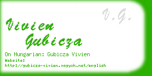 vivien gubicza business card